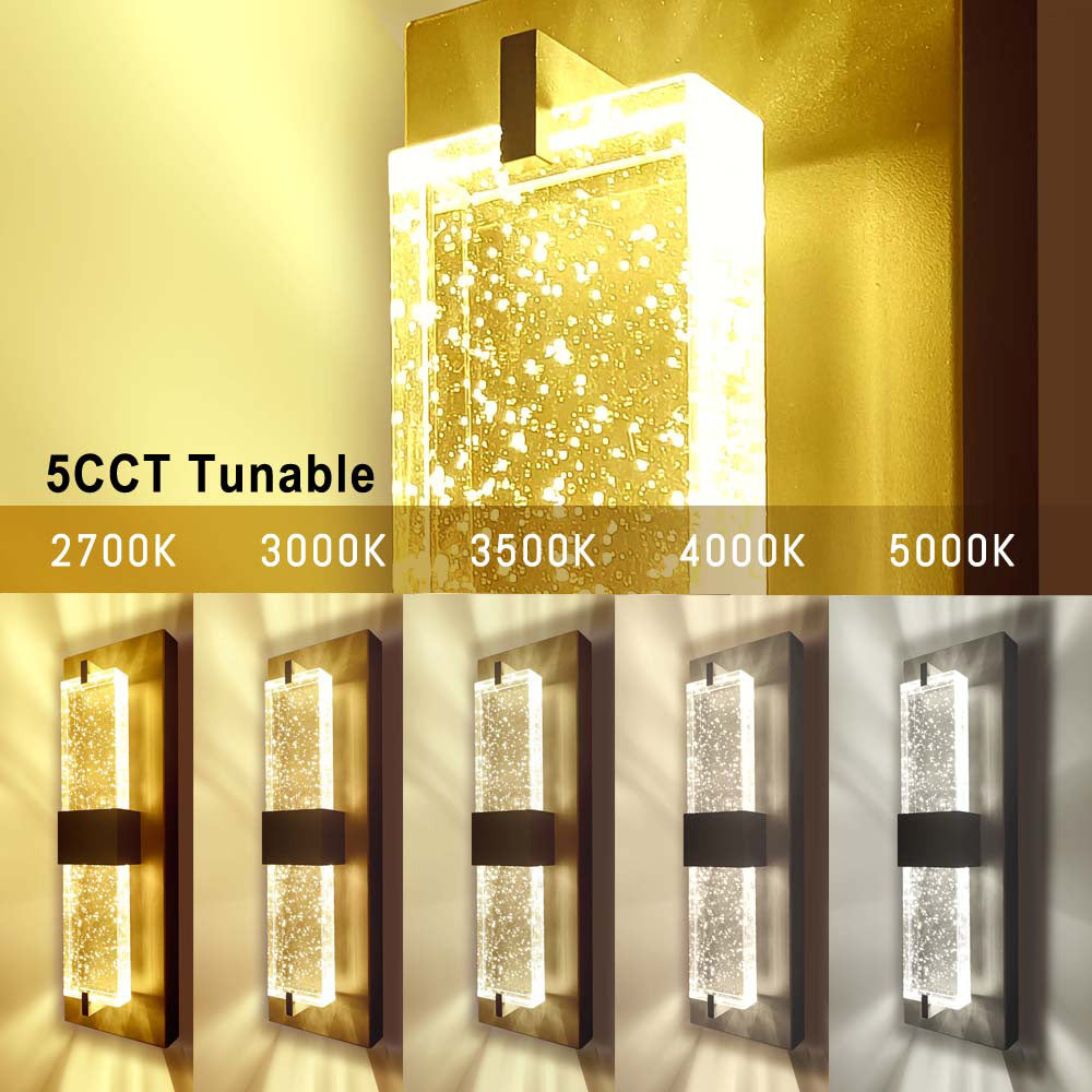 Crystal LED Wall Light Fixture