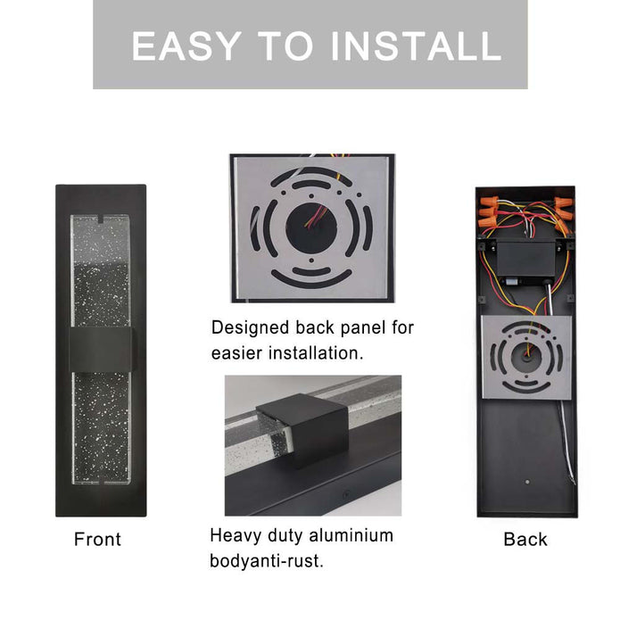 Crystal LED Wall Light Fixture