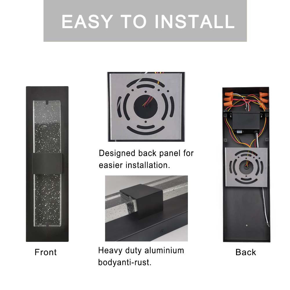 Crystal LED Wall Light Fixture