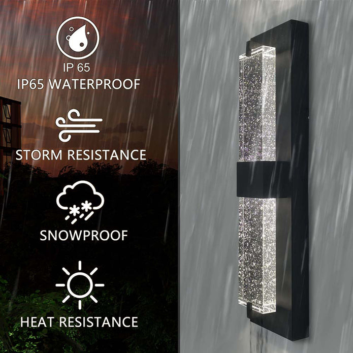 Crystal LED Wall Light Fixture