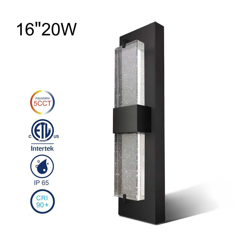 Crystal LED Wall Light Fixture