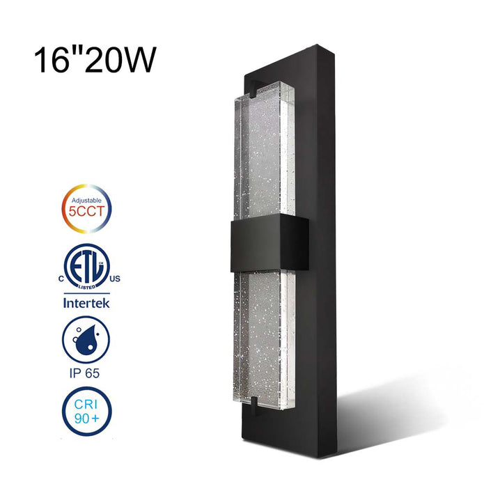 Crystal LED Wall Light Fixture