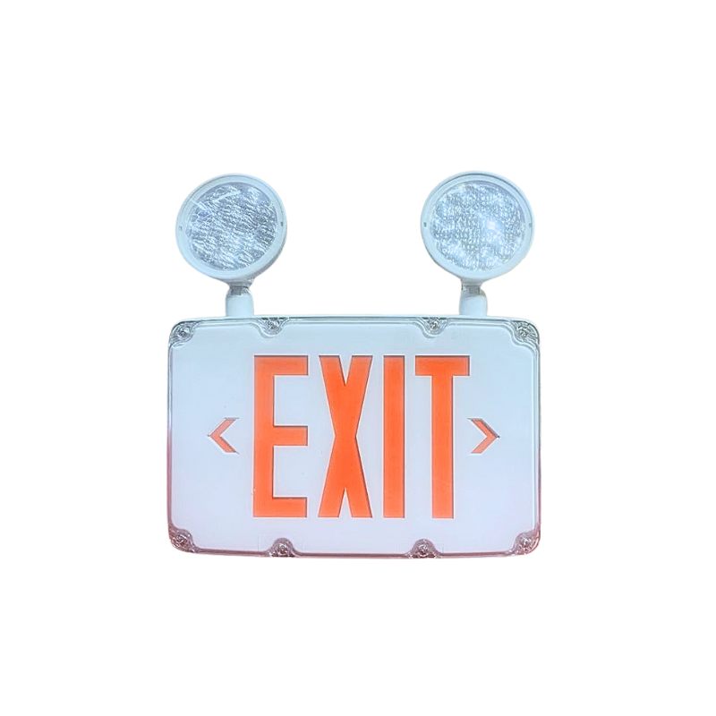 Wet Location LED Exit Sign Combo