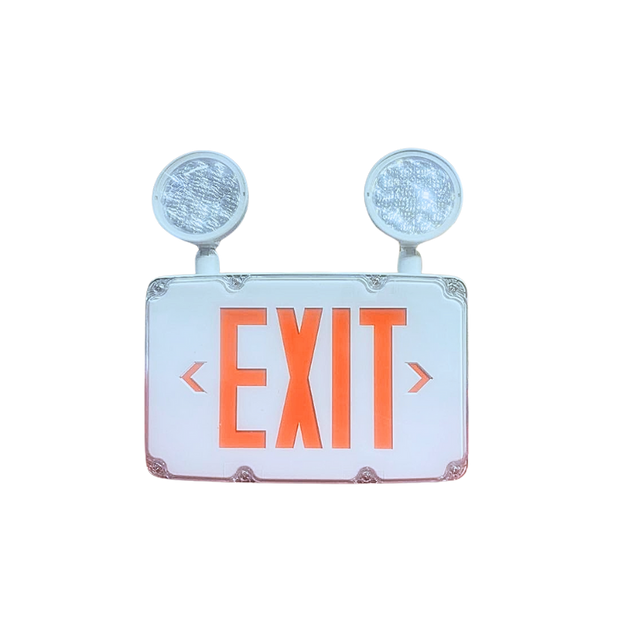 Wet Location LED Exit Sign Combo