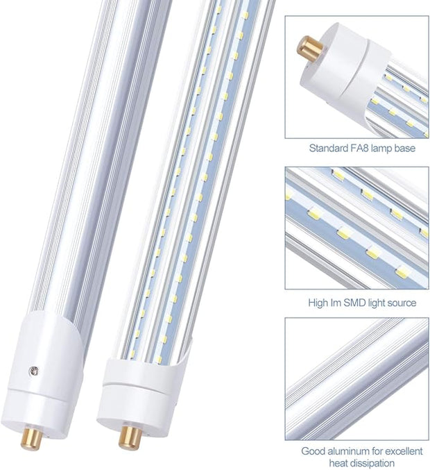LED T8 Tube Light (Single Pin) - 8'/45W