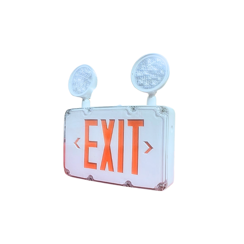 Wet Location LED Exit Sign Combo