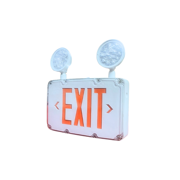 Wet Location LED Exit Sign Combo