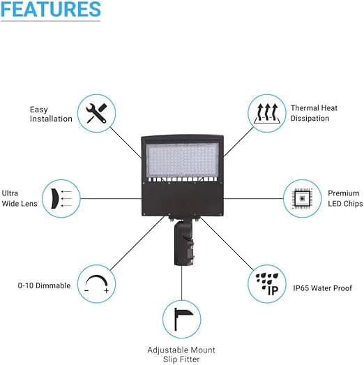 LED Shoebox Light - 150W/120W/100W Adjustable