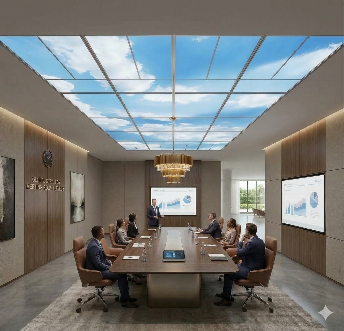 LED Flat Panel 2x4 Sky Pattern - 30W-72W/3000K-6500K