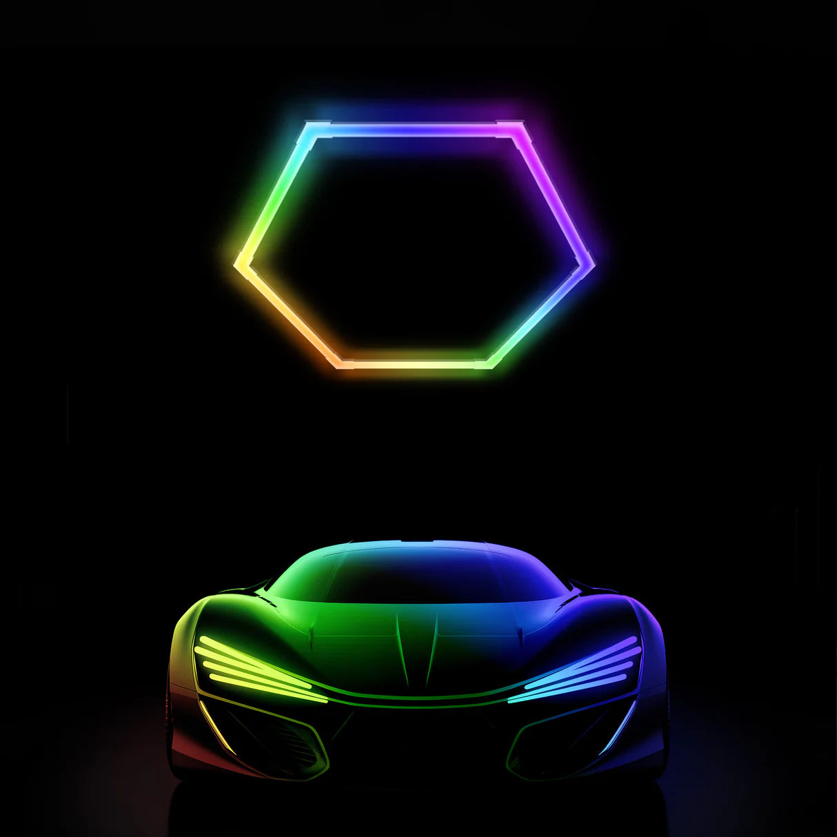 LED Hexagon Light - RGB (14 sets)