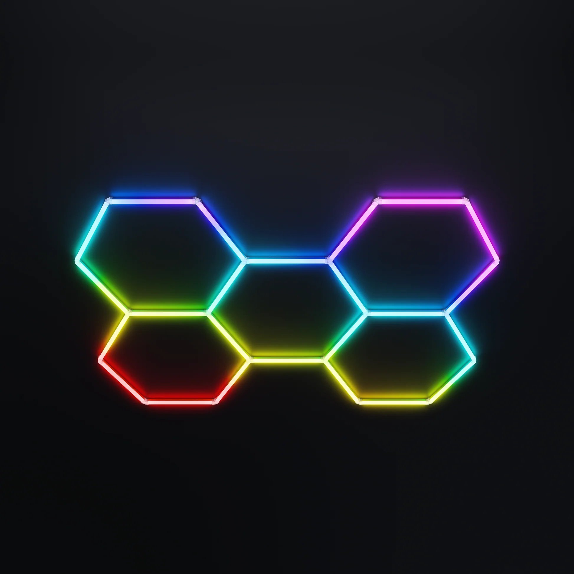 LED Hexagon Light - RGB (15 sets)