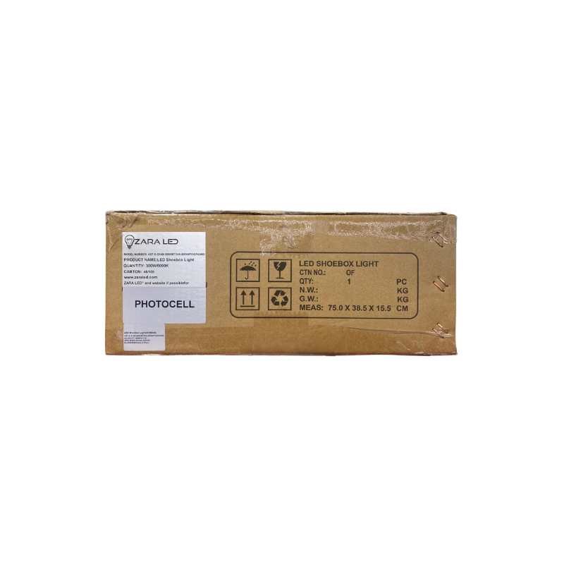 300W LED Shoebox Light with Photocell