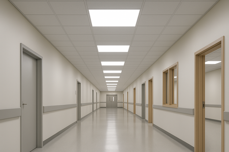 led flat panel lights hospital and school building 1000 x 14000