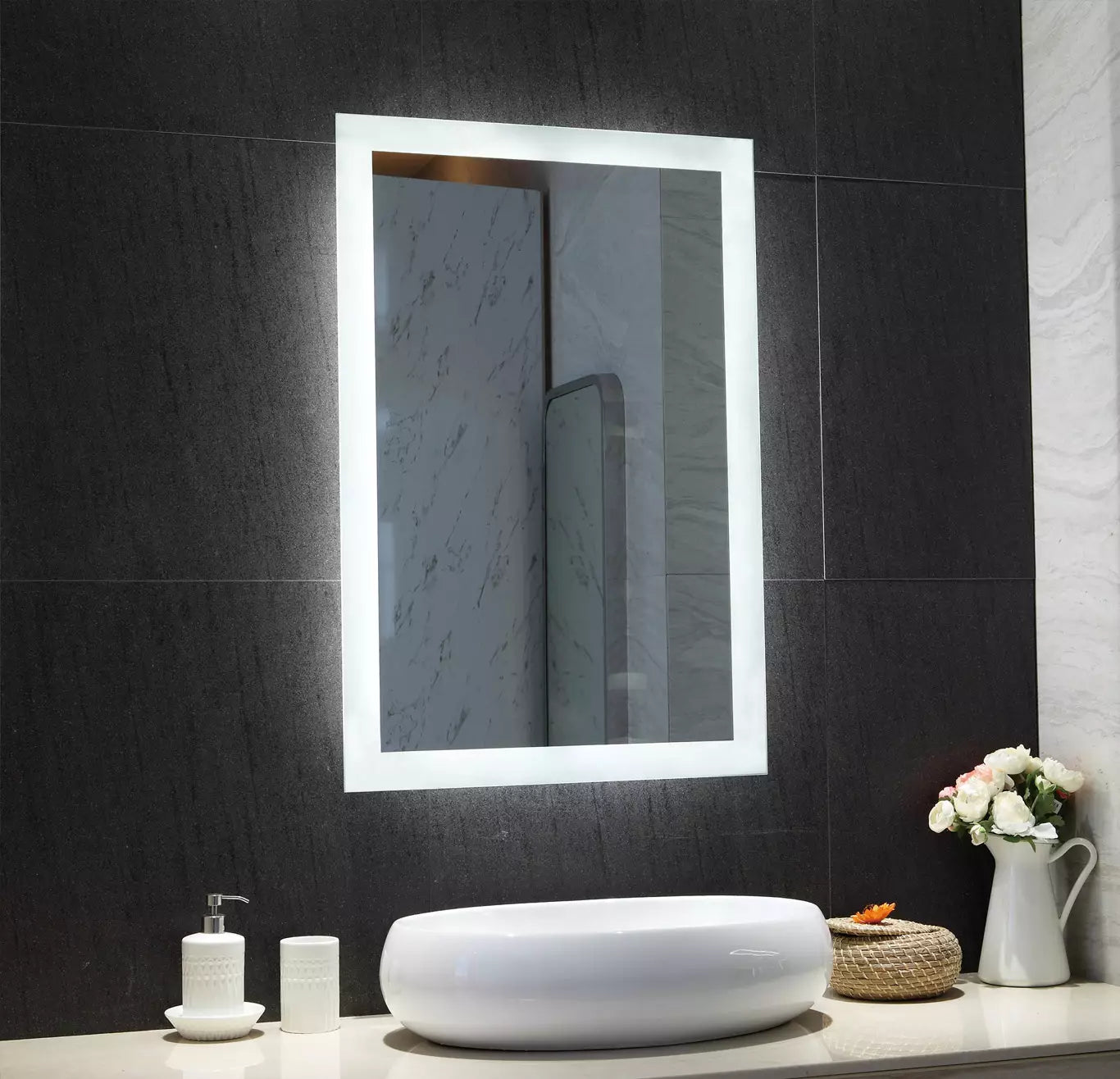 Backlit Mirror W24