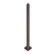 Straight Square Steel Poles - 6